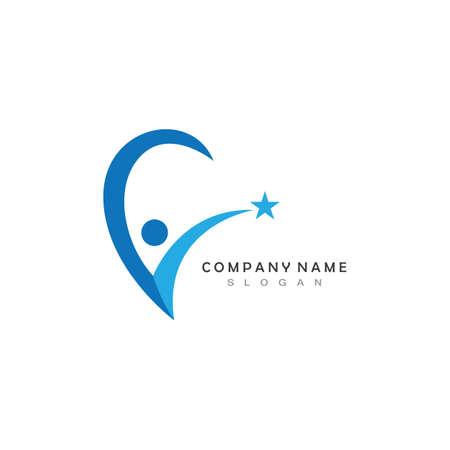 Success people Logo Vector Iconのイラスト素材
