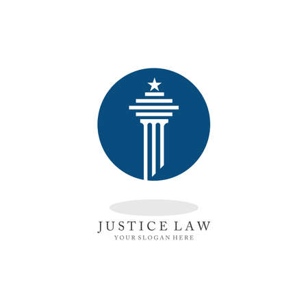 Pillar Logo vector templateのイラスト素材