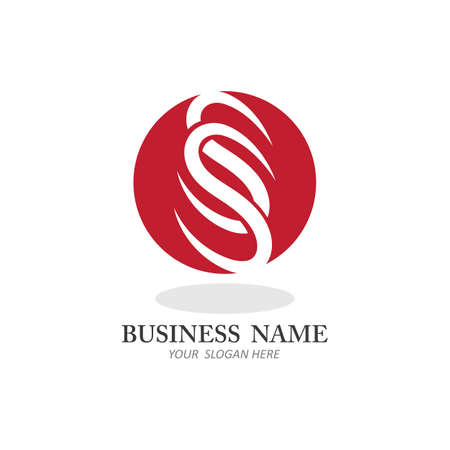 SS LOGO template vector illustrationのイラスト素材