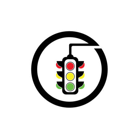 Traffic Lights Graphic Design Element Vector Illustration, Logo, Symbolのイラスト素材