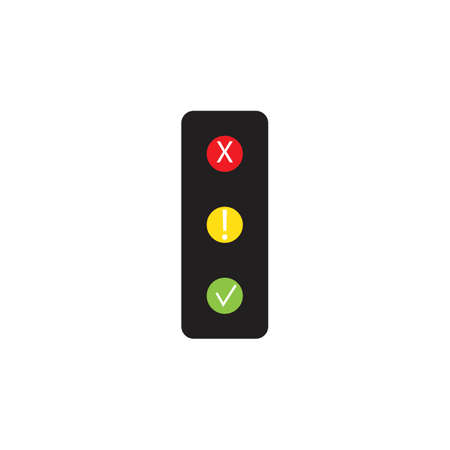 Traffic Lights Graphic Design Element Vector Illustration, Logo, Symbol