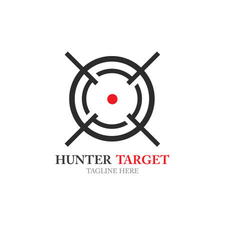 Target Hunter icon illustration design template symbolのイラスト素材