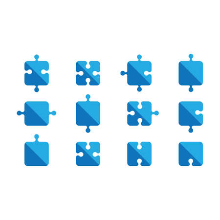 Puzzle  logo Vector Illustration design templateのイラスト素材