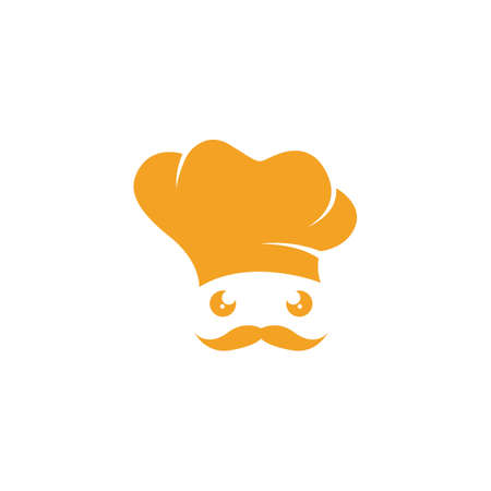 Hat chef logo creative template vector illustrationのイラスト素材