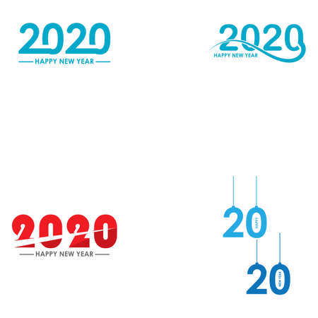 2020 Logo Graphics New Year vectorのイラスト素材