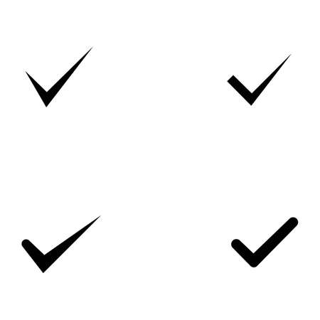 V Letter Logo TemplateCheck mark V Letter Logo Templateのイラスト素材