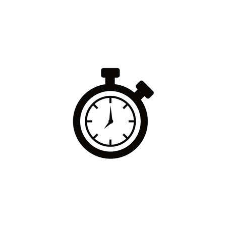Stopwatch / stop watch timer logo icon vector illustration design template