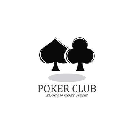 Poker Club Logo Design for Casino Business, Gamble, Card Game, Speculate, etcのイラスト素材