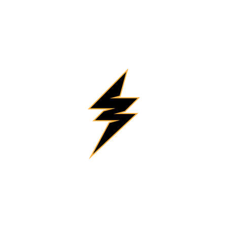 lightning thunderbolt electricity logo design template