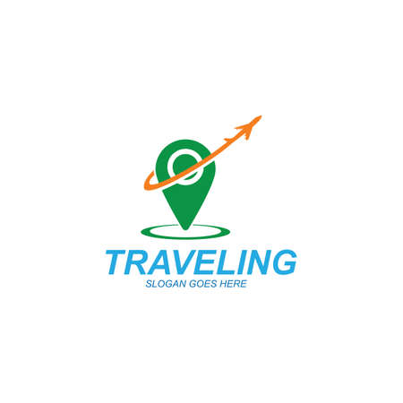 Air Travel logo vector icon design template-vectorのイラスト素材