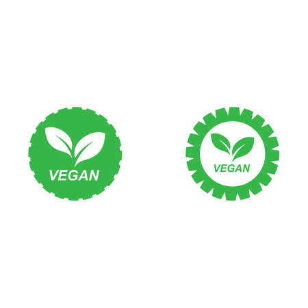 Vegan vector icon illustration design templateのイラスト素材