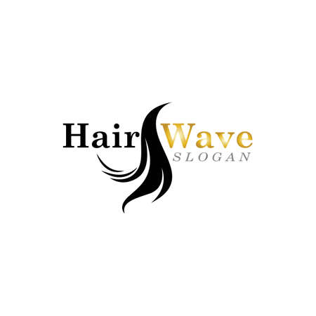 Hair wave logo vector icon templateのイラスト素材