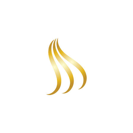 Hair wave logo vector icon templateのイラスト素材