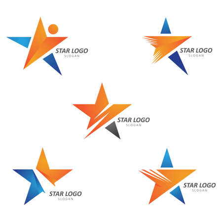 Star Logo Template vector icon illustration designのイラスト素材