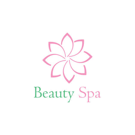 beauty spa logo vector illustration design templateのイラスト素材