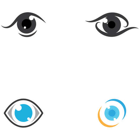 Set Branding Identity Corporate Eye Care vector logo design iconのイラスト素材
