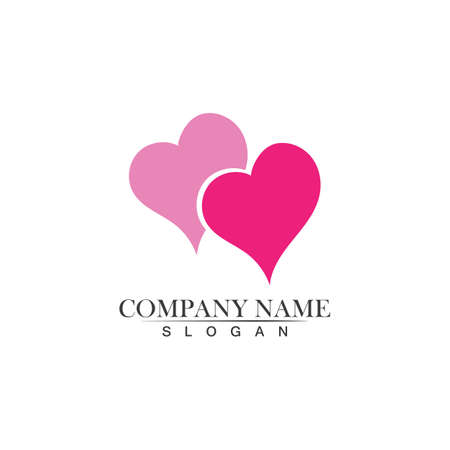 Love Logo and symbols Vector Template icons appのイラスト素材
