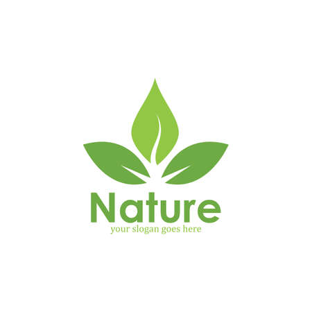 Nature Logo Template, Design Vector Icon Illustrationのイラスト素材