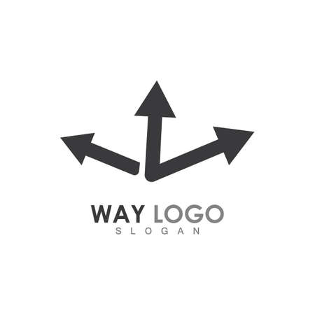 Way vector icon illustration design templateのイラスト素材