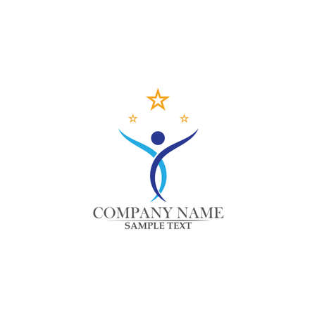 people care success health life logoのイラスト素材