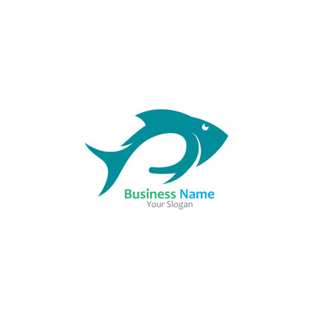 Fish abstract icon design logo template Company creative designのイラスト素材