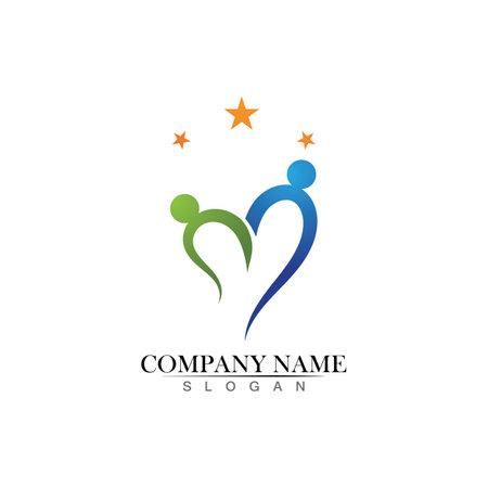 people care success health life logoのイラスト素材