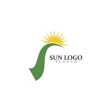 Sun Vector illustration Icon Logo Template designのイラスト素材