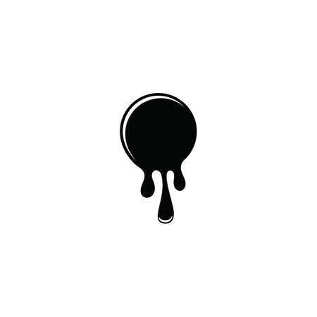 Isolated round shape logo. Blue color logotype. Flowing water image. Sea, ocean, river surfaceのイラスト素材