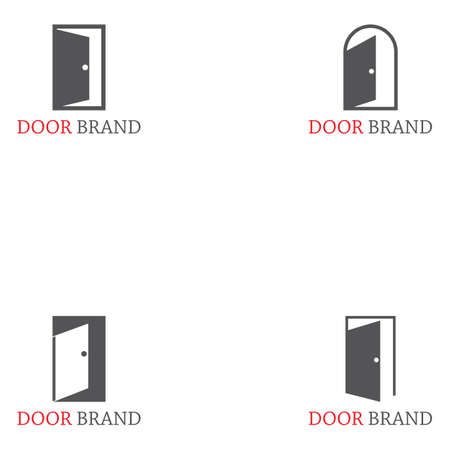 Door brand logo vector templateのイラスト素材