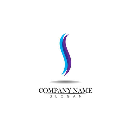 SS Logo Design Vector Iconのイラスト素材