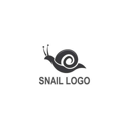 Snail logo creative template vector icon illustration designのイラスト素材