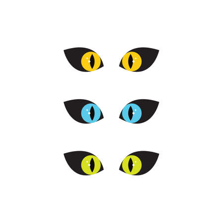 cat eye design iconのイラスト素材