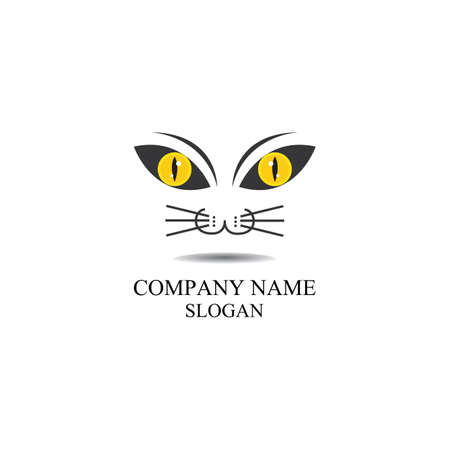 cat eye design iconのイラスト素材