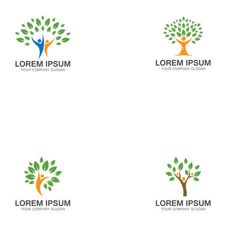 People Tree Logo Template Design Vectorのイラスト素材