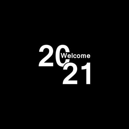 welcome 2021, goodbye 2020 Celebration Design, Vector illustration template