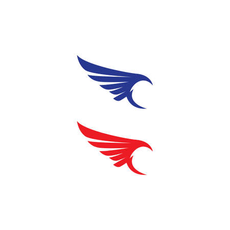 Wing illustration and symbol vector designのイラスト素材