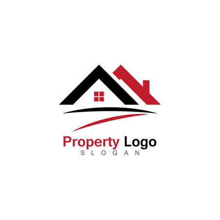 Home and Building Business Property Logo Templateのイラスト素材