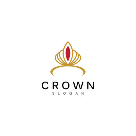 Crown Logo and symbol template illustration iconのイラスト素材