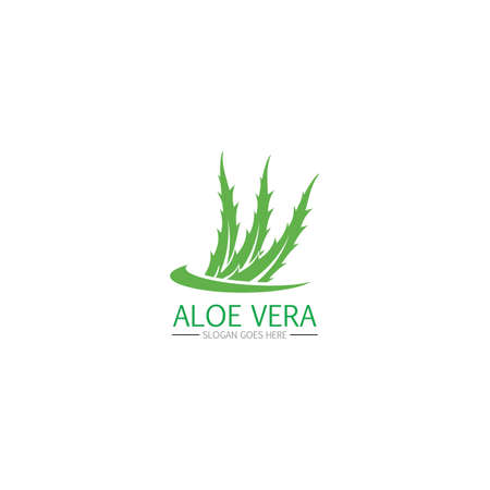 set Aloe vera logo and symbol vectorのイラスト素材