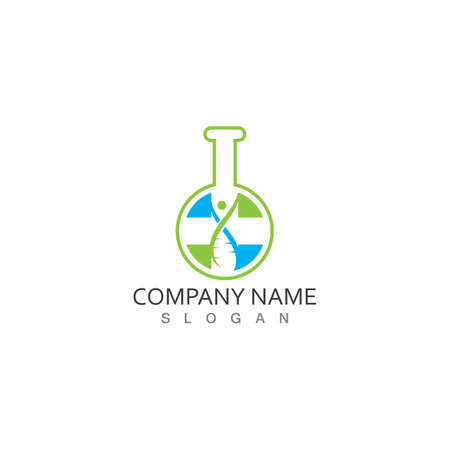 Health Medical Lab Logo template vector illustrationのイラスト素材