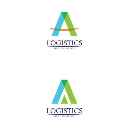 Vector logo template for logistics and delivery company.のイラスト素材