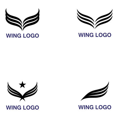 Wing logo and symbol vectorのイラスト素材