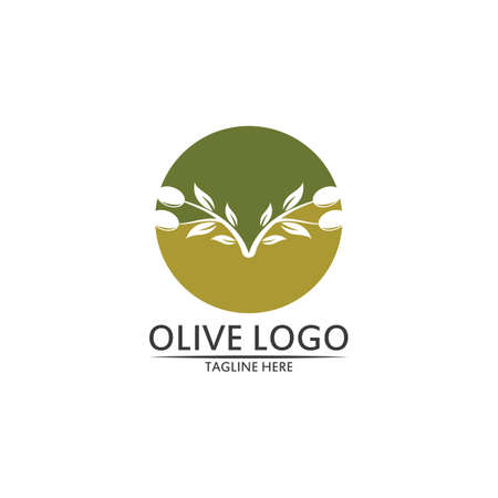 olive logo template vector designのイラスト素材