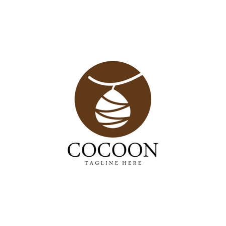 Cocoon logo template vectorのイラスト素材