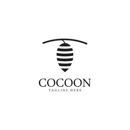 Cocoon logo template vectorのイラスト素材