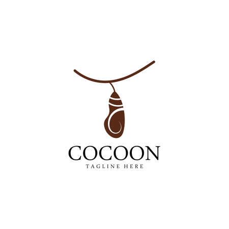 Cocoon logo template vectorのイラスト素材