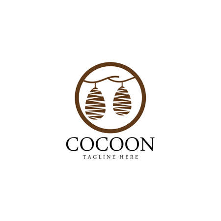 Cocoon logo template vectorのイラスト素材