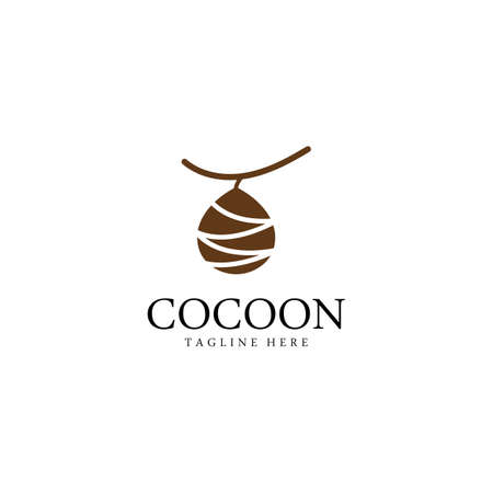 Cocoon logo template vectorのイラスト素材