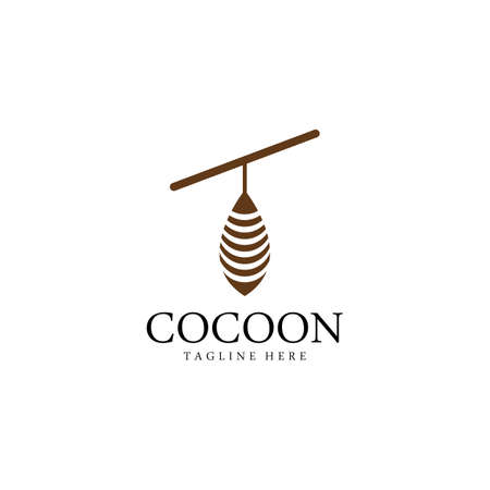 Cocoon logo template vectorのイラスト素材