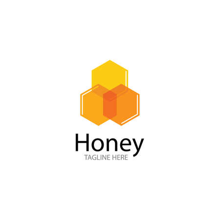 Honey comb logo vector icon concept designのイラスト素材